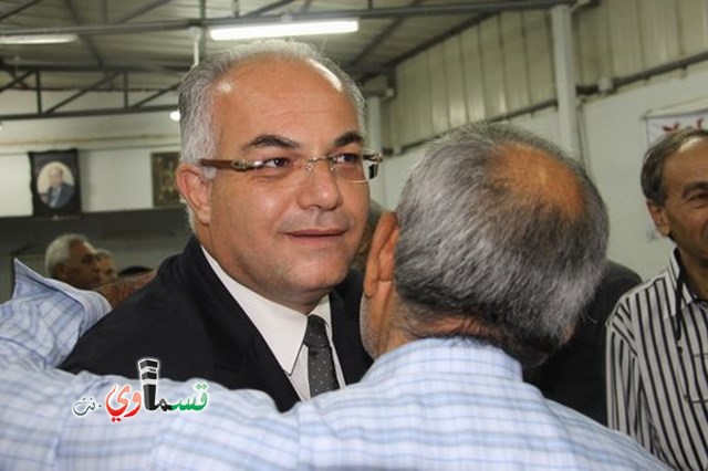 الطيبة: وفد من لجنة المتابعة في زيارة تهنئة للمحامي شعاع منصور